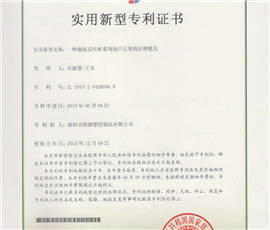 An Injection Mold for Shortening the Gate Length of the Reaction Cup Series